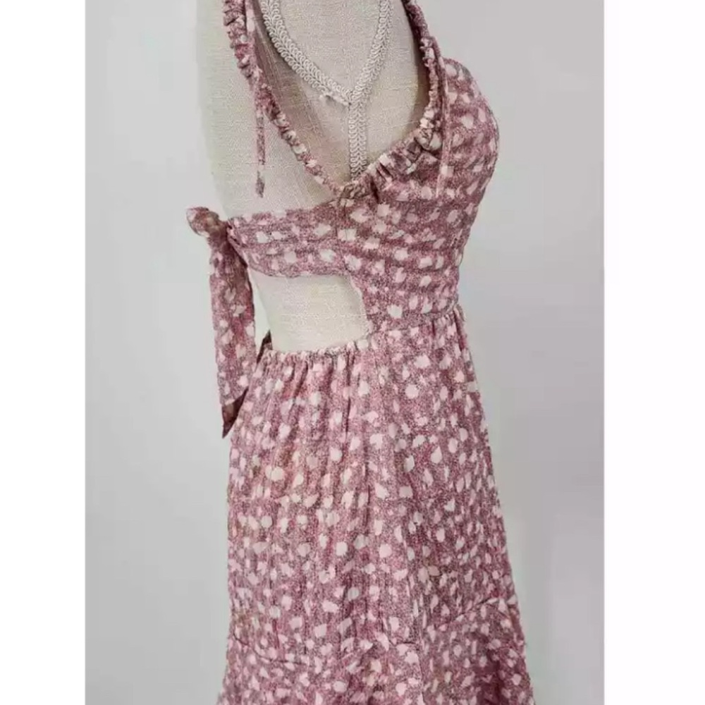 Hello Molly Pink Brenda Dot Mini Dress Size SMALL - Picture 2 of 4